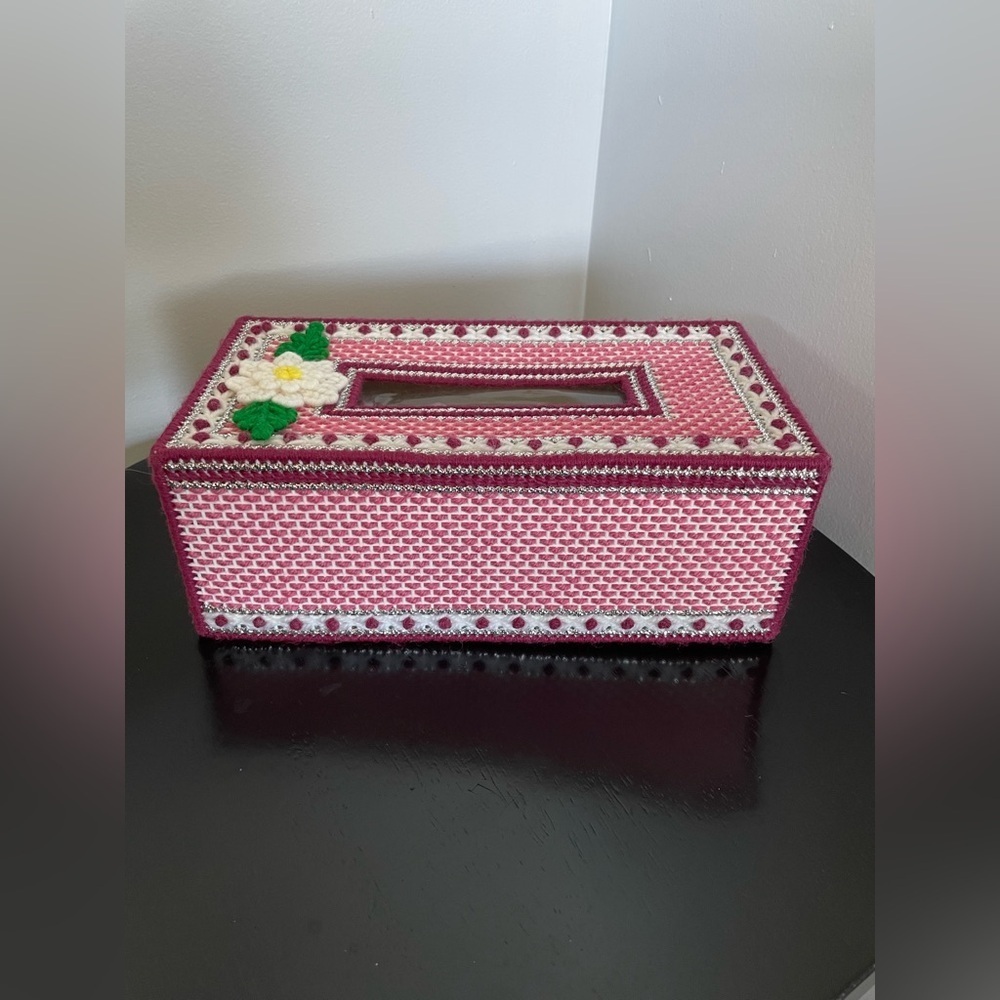 Crocheted Handmade Vintage Tissue Kleenex Box Cover